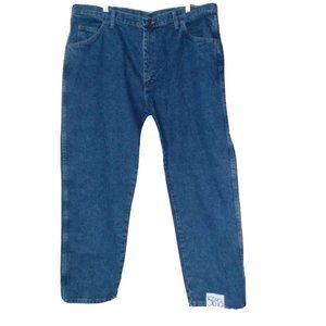 Wrangler Regular Fit Blue Denim Jeans Straight Leg Mens
